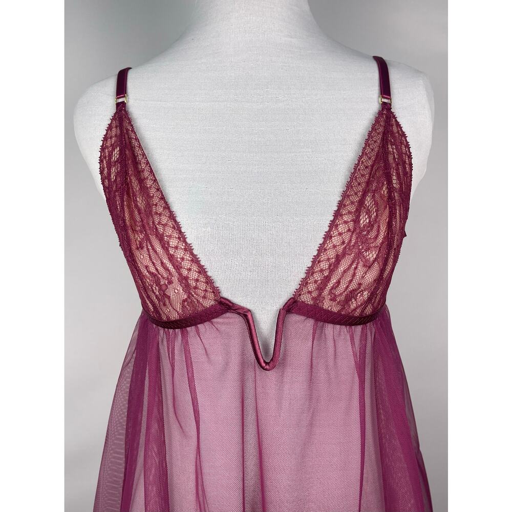 Victoria’s Secret Sheer Lace Babydoll Lingerie NWT Size Medium - Picture 2 of 8